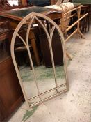 An outdoor Gothic mirror