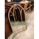 An outdoor Gothic mirror