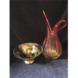 Two pieces of collectable glass