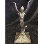 An Art Nouveau figure of a lady.