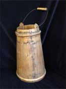 A wooden pail