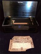 An antique musical box made by J Thibouville Lamy of Paris, France