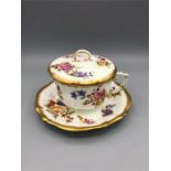 A Hammersley & Co (Dresden) lidded tea cup and saucer