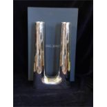 A Georg Jensen Copenhagen twin candle holder in original box