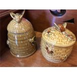 Two Antique Honey jars