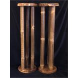 Pair of bamboo stools