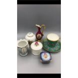 A selection of various china nd porcelain items