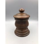 A Treen, turned Tobacco jar