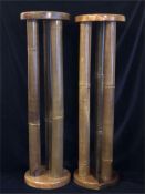Pair of Bamboo plant stands