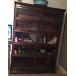 A double width five stack Globe Wernicke style legal bookcase