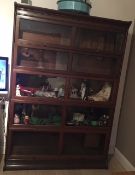 A double width five stack Globe Wernicke style legal bookcase