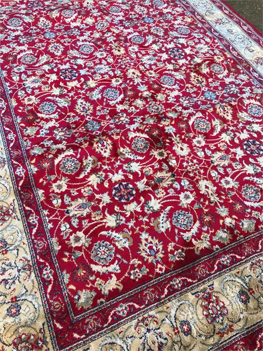 A red ground Kashmir rug 6' x 4' - Image 2 of 2