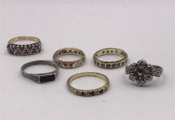 Six various rings