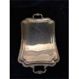 A silver tray marked 900 (Total weight 885g)