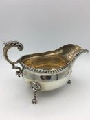 A Goldmisths & Co silver sauce boat, hallmarked London 1916-17, (431g)