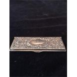 A Sterling Silver cuttings collector with ornate decoration