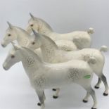 Four Beswick Hackney Ponies, one AF See Additional photos