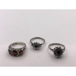 Three various rings