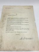 Original SS WWII German paperwork, New Years Greetings to the Troops from Himmler 1937