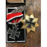 Some German military reproduction insignia and medals