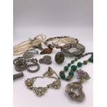 A selection of costume jewellery