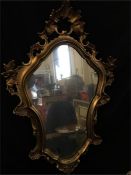 A Gilt framed mirror