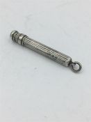 A silver cheroot or pencil holder by SB & S ltd