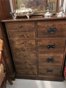 A chest with multiple drawers