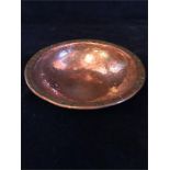 An Arts And Crafts Hugh Wallis hammered bowl