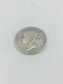 Early Victoria silver Crown 1845