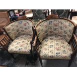 A pair of parlour chairs