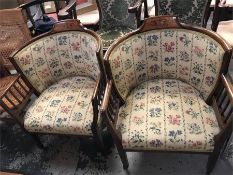 A pair of parlour chairs