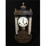 A French pillar clock