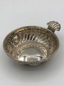 Three silver pin dishes (900)