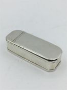 A silver hallmarked match or snuff box.