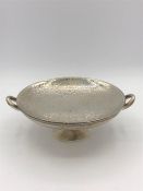 A silver bowl on stand (Marked 925)