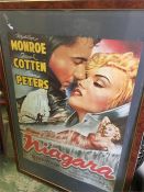 A selection of Movie Posters to include Marlene Dietrich Der Blaue Engel, Marilyn Monroe Niagra,