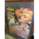 A selection of Movie Posters to include Marlene Dietrich Der Blaue Engel, Marilyn Monroe Niagra,