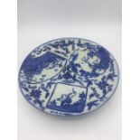 Japanese blue and white 19th Century plate