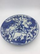 Japanese blue and white 19th Century plate