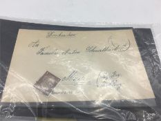An envelope from the Third Reich period with Hitler stamp.