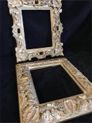 Two carved picture frames