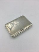 A silver cigarette case, hallmarked London 1880-81, Joes of Regent Street maker