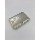 A silver cigarette case, hallmarked London 1880-81, Joes of Regent Street maker