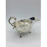 A Sauce boat, makers mark HA, Sheffield 1957-58 (231g)