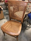 An incidental lattice backed and seated chair