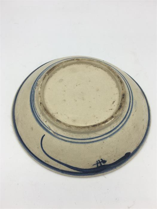 A 19th Century blue and white Chinese bowl - Image 2 of 2