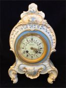 A French Mantle clock, WM Cambell 86 & 87 Strand