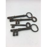 Four Antique keys