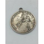 Apollo 11 moon landing commemorative medal